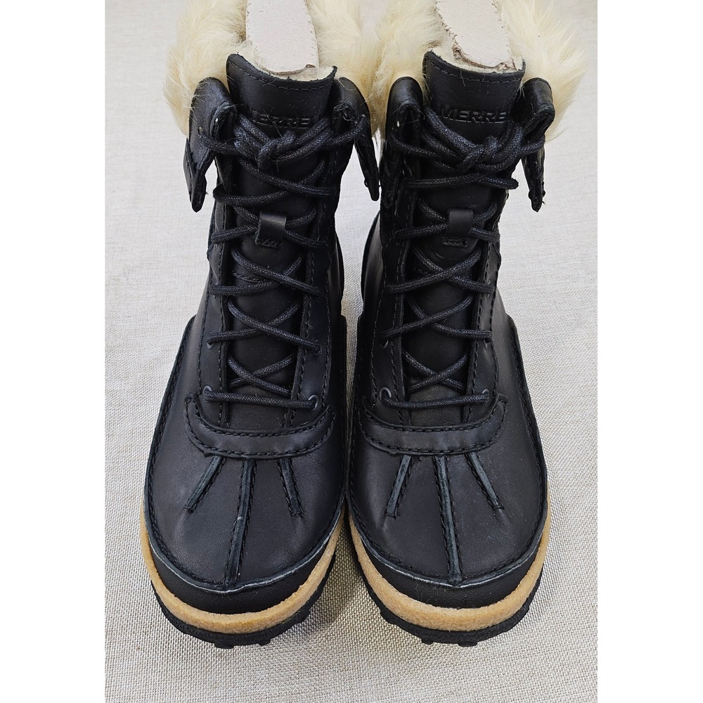 Merrell Tremblant Mid Polar Waterproof Black Duck Boots 200 Gram Womens 5.5